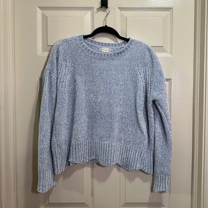 Altar’d State long sleeve crew neck sweater pale blue size small